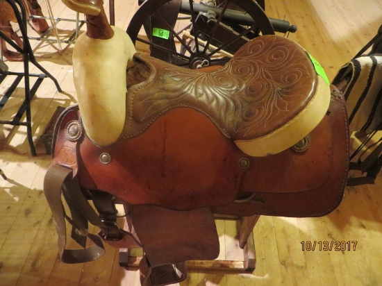 Rawhide saddle SLE T Saddlery Aubrey TX