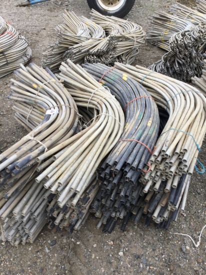 Lot of Approx (600) 1" Aluminum and Plastic Single Bend Siphon Pipe