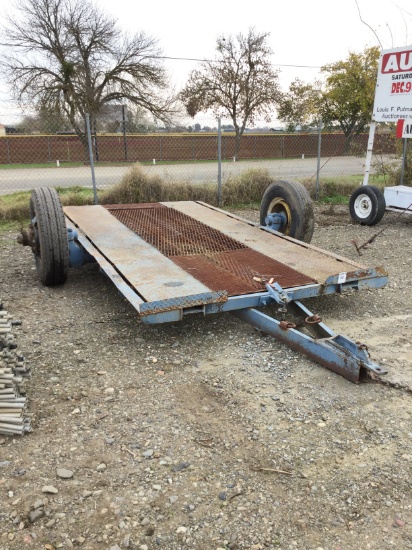 14' Single Axle Tilt Bed Equipment Trailer