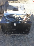 Black Fuel Tank w/ Great Plains Electric Motor & Pump