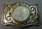 Vintage Eisenhower Dollar Coin Belt Buckle (a)