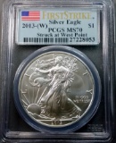 2013-(w) Silver Eagle MS-70 (FIRST STRIKE)