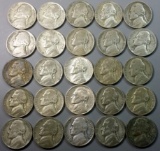 25x Silver War Nickels