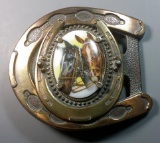 Western Horse Belt Buckle