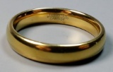18k GP TUNGSTEN Wedding Ring sz.12