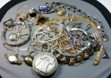 Costume Jewelry Lot, Some Sterling (a)