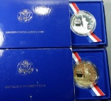 2x 1986 Silver Liberty Commemorative Dollars (b)