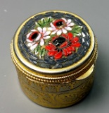 Vintage Italy Ring / Pilll Box