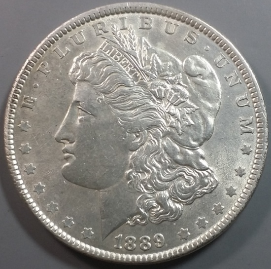 1889-p Morgan Silver Dollar