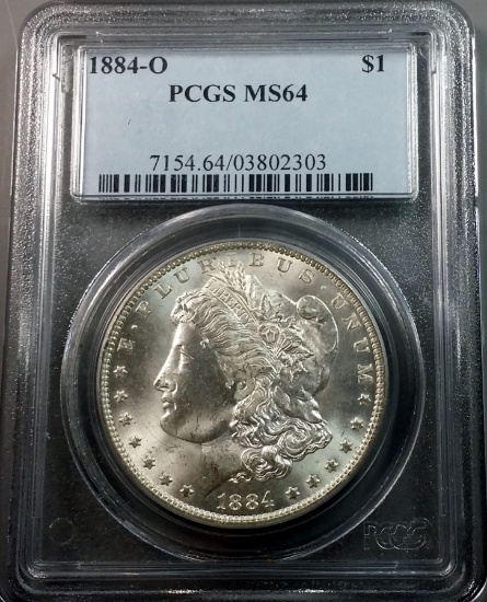 1884-o Morgan Silver Dollar <<PCGS ms64>>