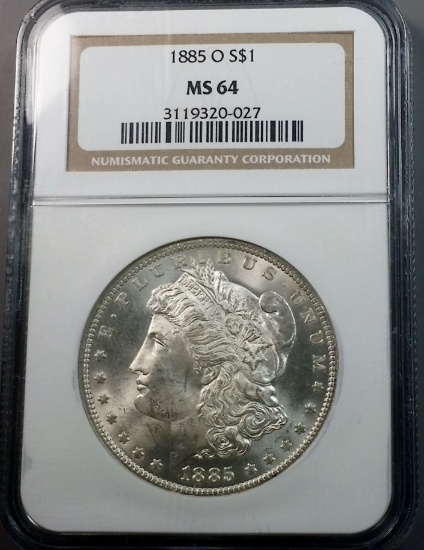 1885-o Morgan Silver Dollar <<NGC ms64>>