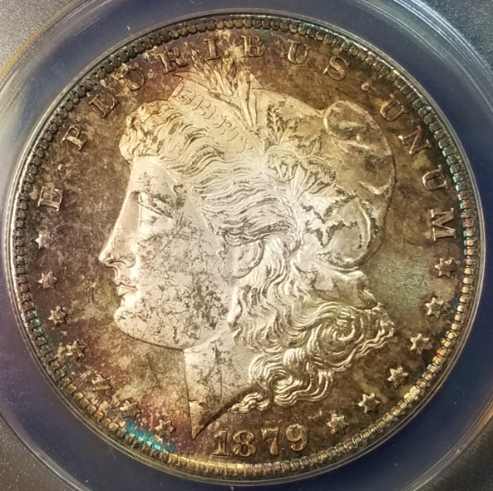 1879-S Morgan Silver Dollar -TONED
