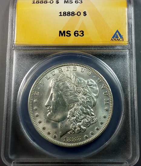 1888-O Morgan Silver Dollar <<ANACS ms63>>