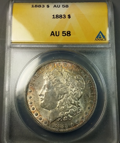 1883-P Morgan Silver Dollar <<ANACS au58>>