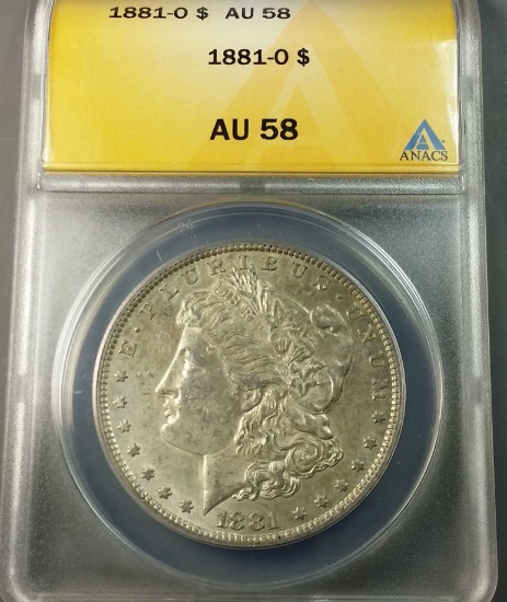 1881-o Morgan Silver Dollar <<ANACS au58>>