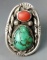 PRE-WAR Native American OLD PAWN Ring (sz.10)