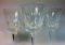 3x WATERFORD Crystal Wine Glasses
