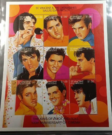 ELVIS Commemorative Stamp Sheet