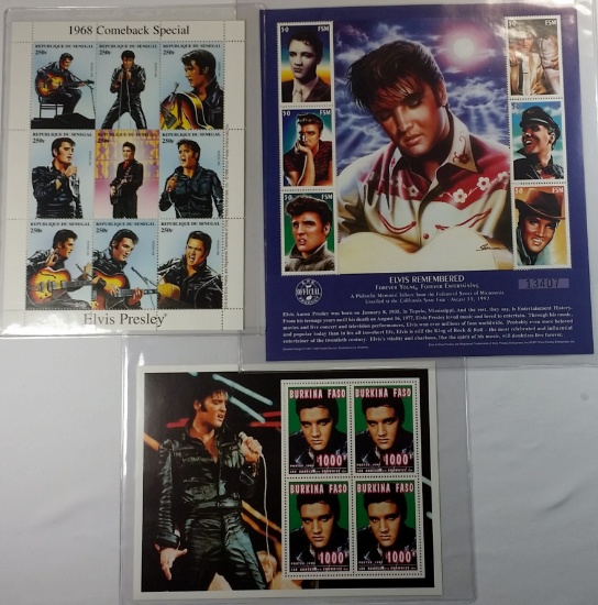 ELVIS Commemorative Stamps Set (q)