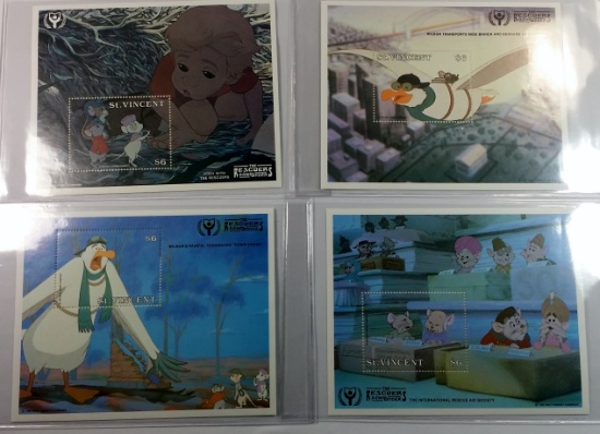 Walt Disney THE RESCUERS Commemorative Stamps SET