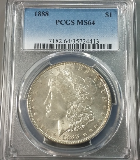 1888p Morgan Silver Dollar (PCGS ms64)