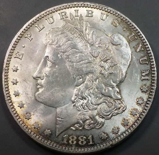 1881p Morgan Silver Dollar