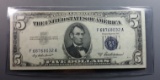 1953 Blue $5 Silver Certificate