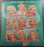 MARYLIN MONROE Commemorative Stamp Sheet