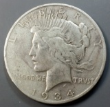 1934-s Peace Silver Dollar