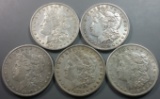 5x Morgan Silver Dollars (a)