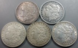 5x Morgan Silver Dollars (d)