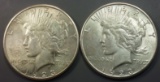1923-S Peace Silver Dollars (x2)