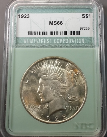 1923p Peace Silver Dollar