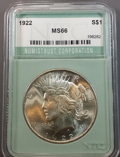 1922p Peace Silver Dollar