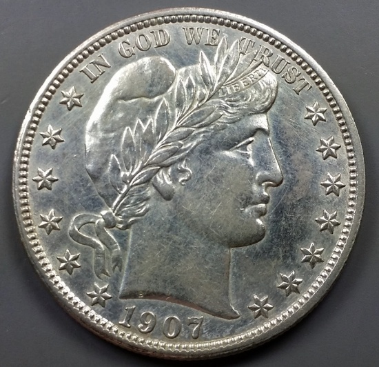 1907-d Barber Half-Dollar !!