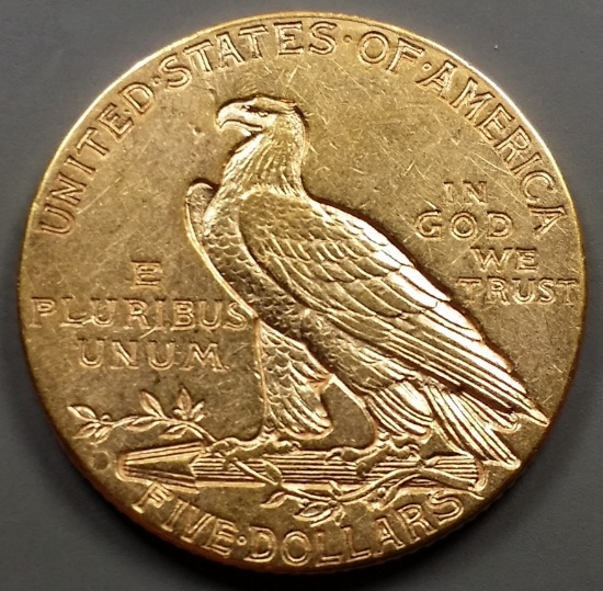 1909-d Gold $5 Half-Eagle