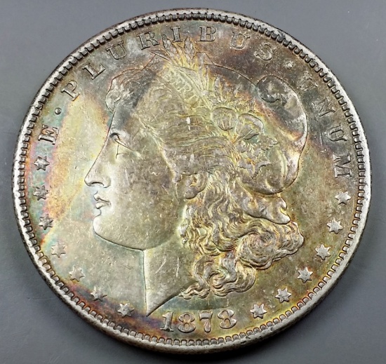 1878-S Morgan Silver Dollar -TONED