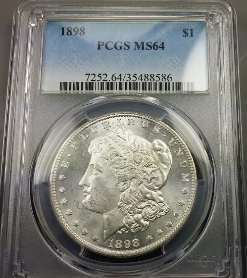 1898-P Morgan Silver Dollar -PCGS ms64