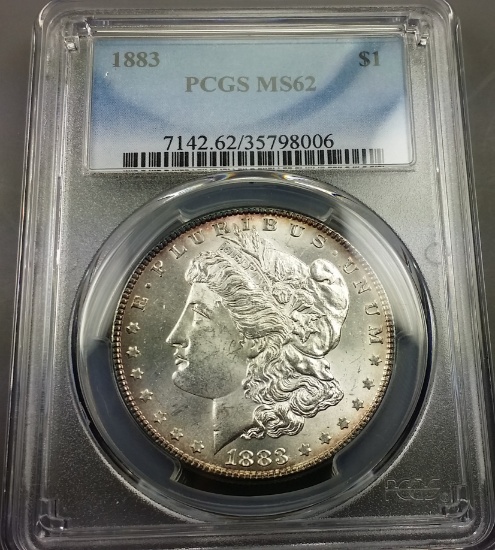 1883-P Morgan Silver Dollar -PCGS ms62
