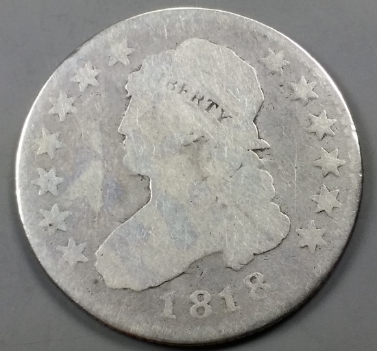1818 Capped Bust Quarter Dollar