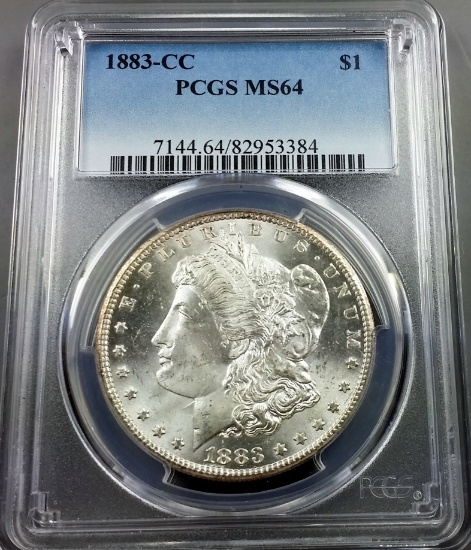 1883-CC Morgan Silver Dollar -PCGS ms64