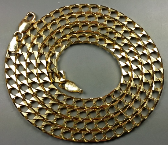 UNIQUE 14k Italian Gold 22" Necklace (19g)