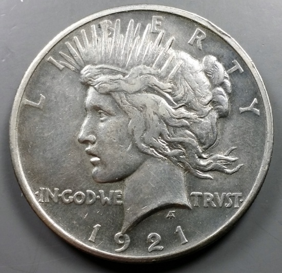 1921 Peace Silver Dollar -KEY DATE