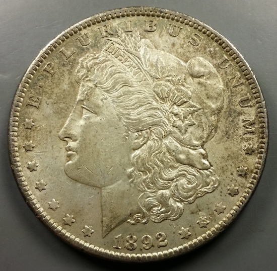 1892-P Morgan Silver Dollar -SEMI-KEY DATE