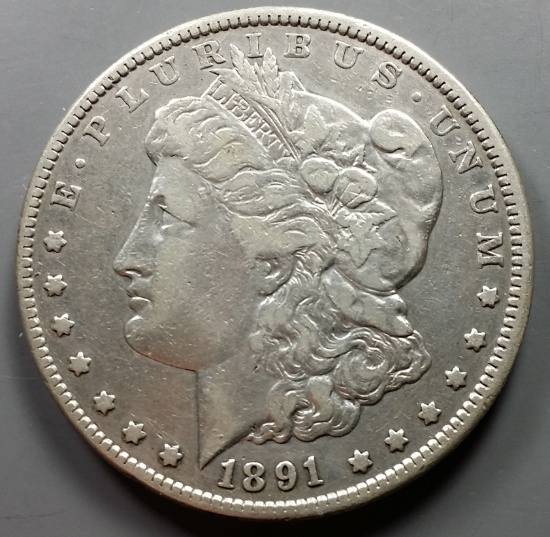 1891-CC Morgan Silver Dollar