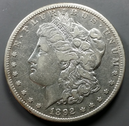 1892-CC Morgan Silver Dollar