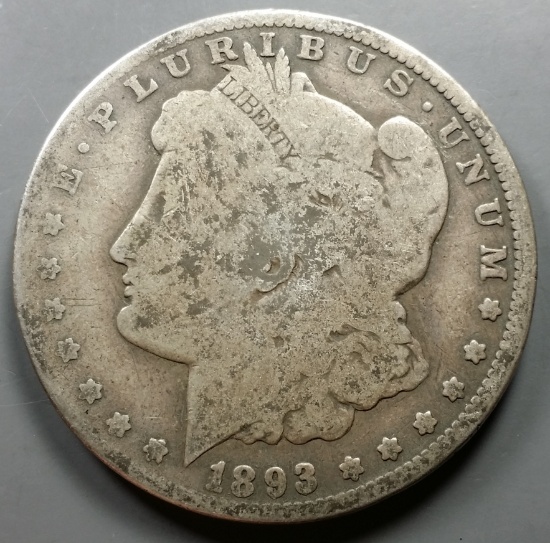 1893-O Morgan Silver Dollar