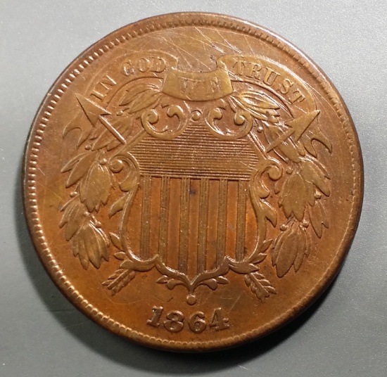 1864 (2c) Two Cent Piece