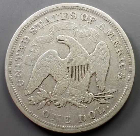 1872 Seated DOLLAR