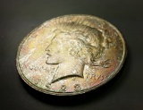 1923-P Peace Silver Dollar -MONSTER TONED